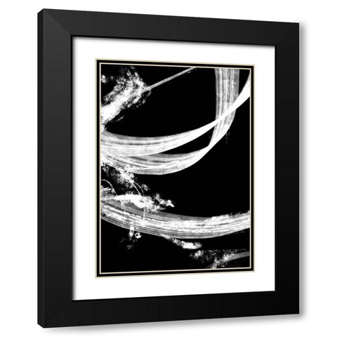Negatives 006 Tapestry Black Modern Wood Framed Art Print with Double Matting by Artographie Studio