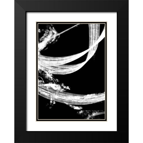 Negatives 006 Tapestry Black Modern Wood Framed Art Print with Double Matting by Artographie Studio