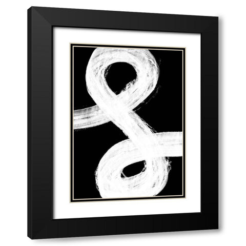 Negatives 006 And Black Modern Wood Framed Art Print with Double Matting by Artographie Studio