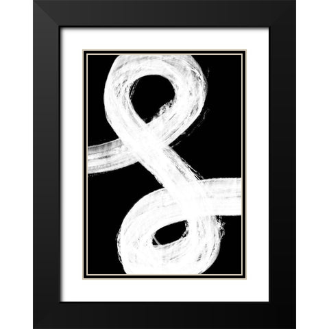 Negatives 006 And Black Modern Wood Framed Art Print with Double Matting by Artographie Studio