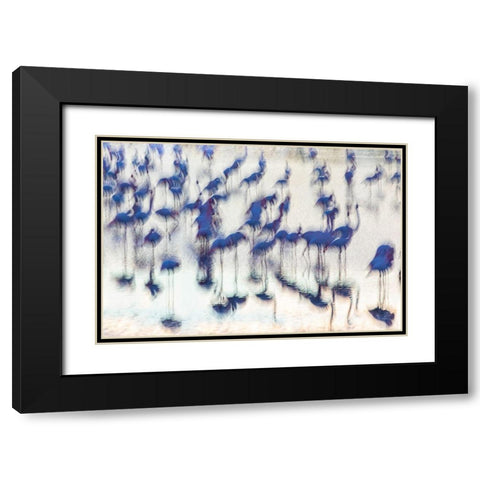 Sensory impressions Black Modern Wood Framed Art Print with Double Matting by Benezech, Martine