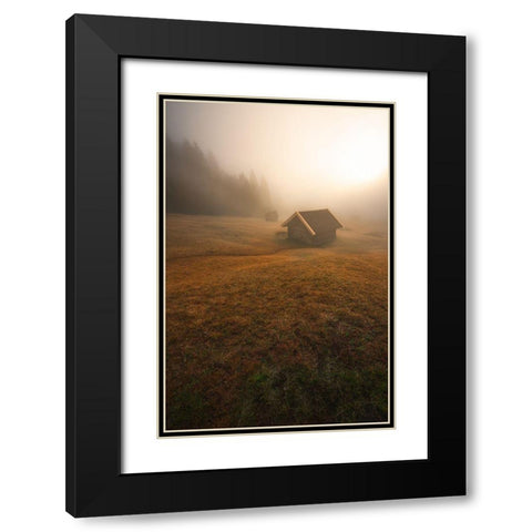 The Battle Black Modern Wood Framed Art Print with Double Matting by Gialopoulos, Anastasios