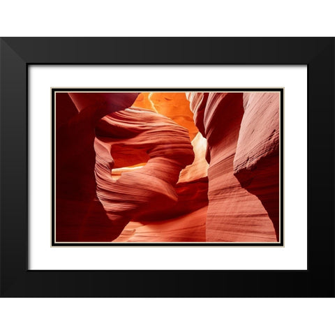 Natural Sculpture Black Modern Wood Framed Art Print with Double Matting by Woo Ryu, Shin