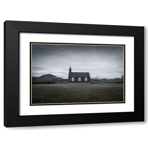 BAoAdakirkja Black Modern Wood Framed Art Print with Double Matting by Bergolth, Matthias