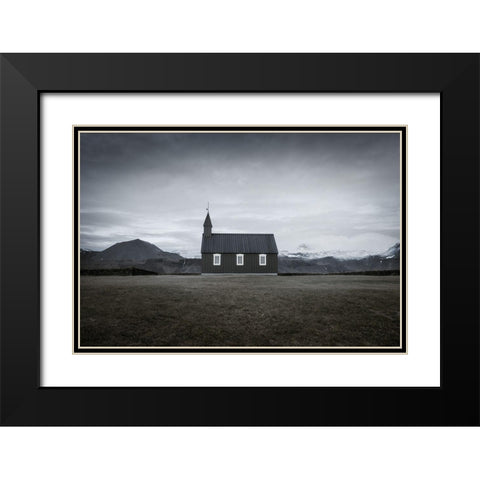 BAoAdakirkja Black Modern Wood Framed Art Print with Double Matting by Bergolth, Matthias