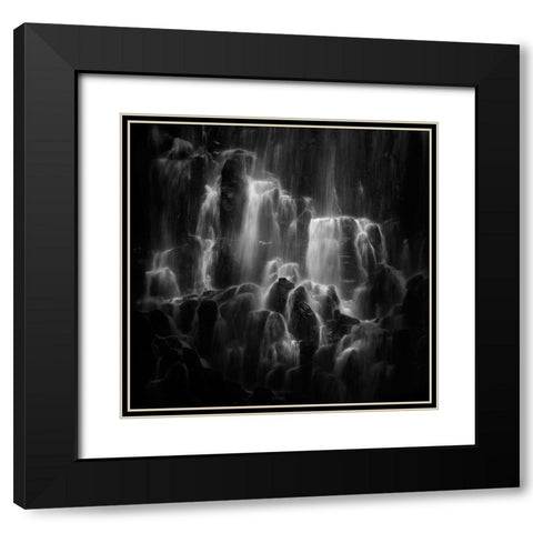 The veiled beings Ramona Falls Black Modern Wood Framed Art Print with Double Matting by Dou, Shenshen