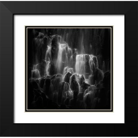 The veiled beings Ramona Falls Black Modern Wood Framed Art Print with Double Matting by Dou, Shenshen