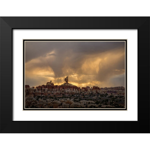 Storm Mage Black Modern Wood Framed Art Print with Double Matting by Fan, John