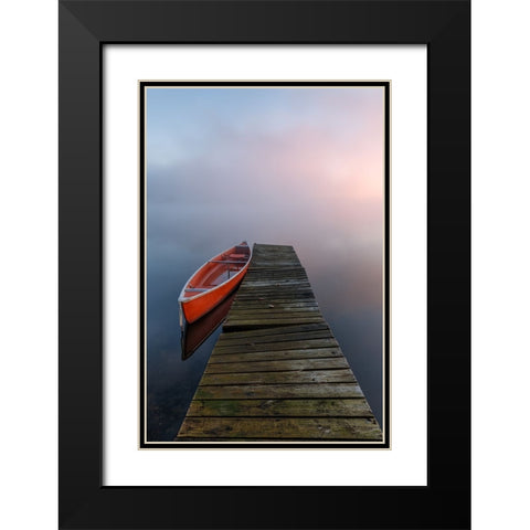 To the infinity Black Modern Wood Framed Art Print with Double Matting by Nath Saha, Ambar