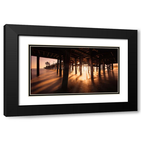 San Clemente-California Black Modern Wood Framed Art Print with Double Matting by Andria, Miary