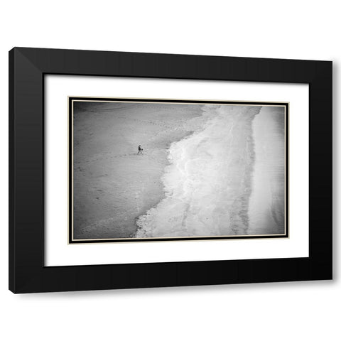 One Black Modern Wood Framed Art Print with Double Matting by Simoes, Goncalo