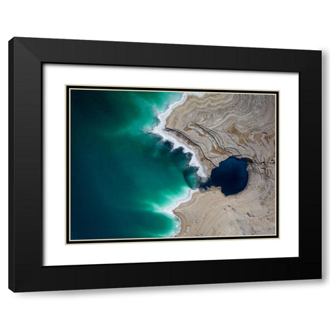 Big Fish Black Modern Wood Framed Art Print with Double Matting by Eliash, Tomer