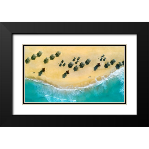 BlueIsReal Black Modern Wood Framed Art Print with Double Matting by Hassan, Wisam