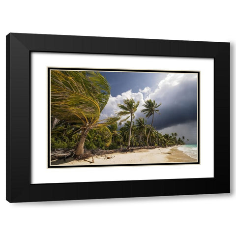 Thunderstorm Black Modern Wood Framed Art Print with Double Matting by Wrobel, Karsten