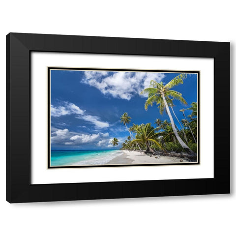 Desert Island Black Modern Wood Framed Art Print with Double Matting by Wrobel, Karsten