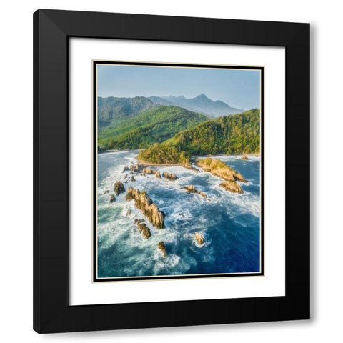 Kelumbayan Beach-Lampung Indonesia Black Modern Wood Framed Art Print with Double Matting by Herliyanto, Gatot