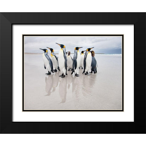 Bodyguard Black Modern Wood Framed Art Print with Double Matting by Gil Raga, Joan