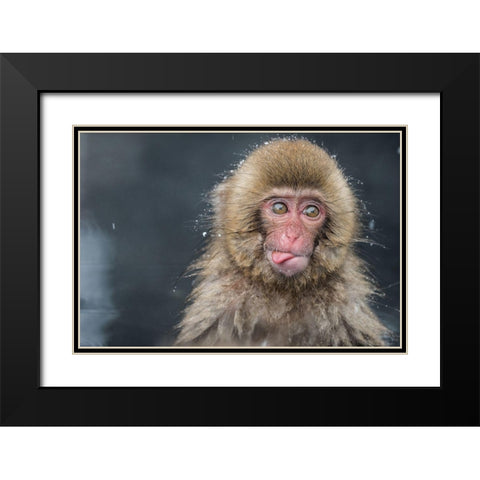 Untitled No 5807 Black Modern Wood Framed Art Print with Double Matting by Marumoto, Takeshi