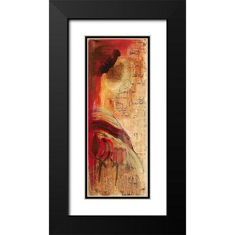 Para mi II Black Modern Wood Framed Art Print with Double Matting by Leys, Gemma