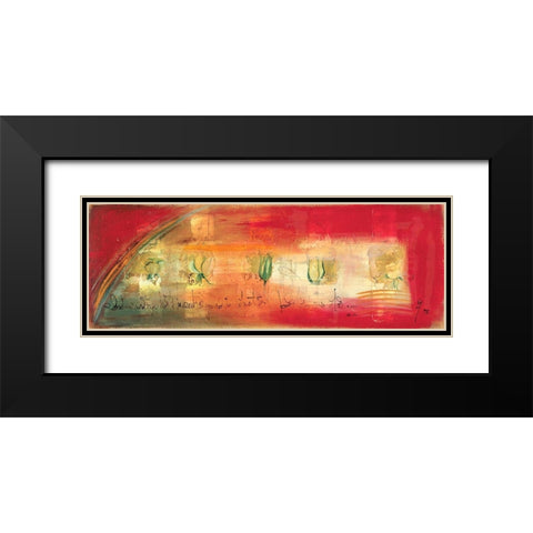 Libertad Black Modern Wood Framed Art Print with Double Matting by Leys, Gemma