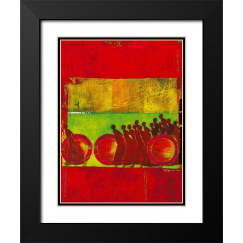 Between Light and Dark Black Modern Wood Framed Art Print with Double Matting by van Ginkel, Marjolijn