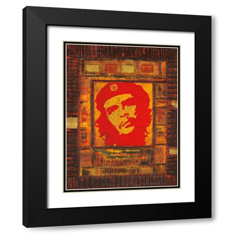 Libertad III Black Modern Wood Framed Art Print with Double Matting by Candon, Frederick
