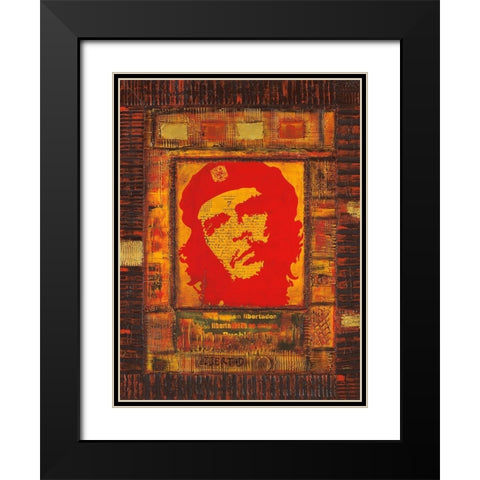 Libertad III Black Modern Wood Framed Art Print with Double Matting by Candon, Frederick