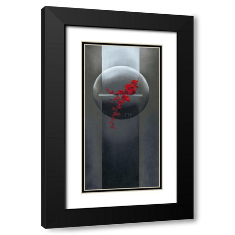 Elevation Black Modern Wood Framed Art Print with Double Matting by Triki, Bernadette