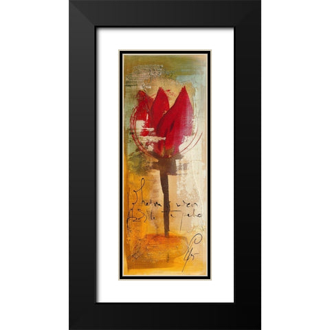 Para mi Espo Black Modern Wood Framed Art Print with Double Matting by Leys, Gemma