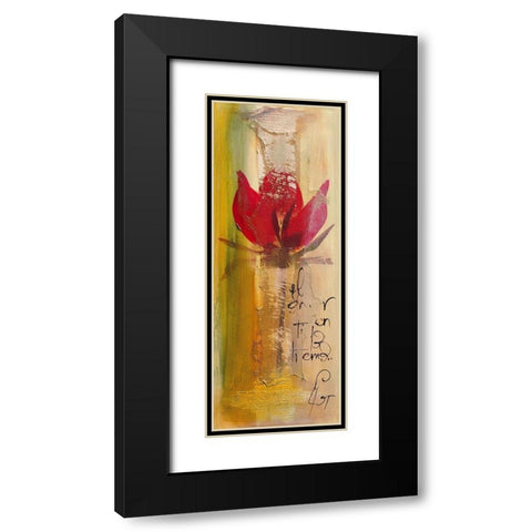 Amor II Black Modern Wood Framed Art Print with Double Matting by Leys, Gemma