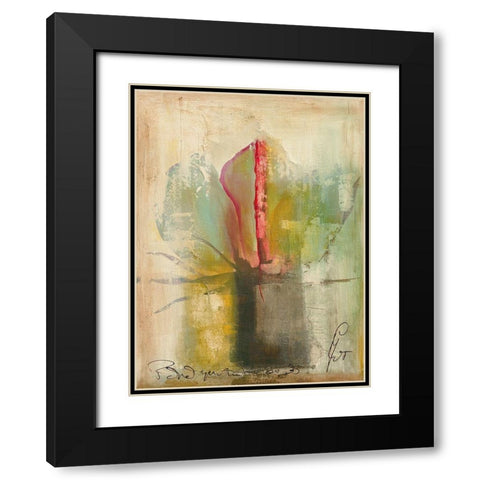 Me oigas I Black Modern Wood Framed Art Print with Double Matting by Leys, Gemma