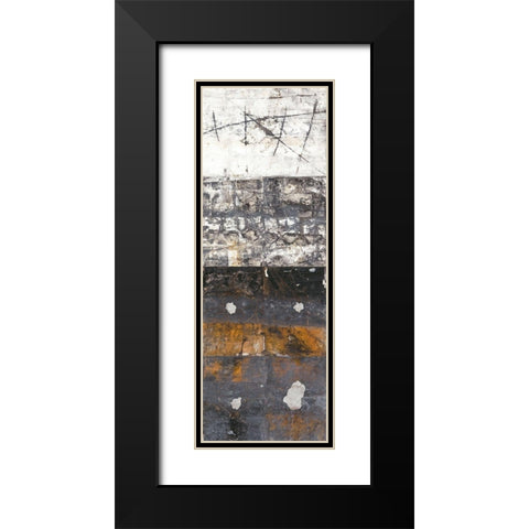 Spurensuche III Black Modern Wood Framed Art Print with Double Matting by Planker, Karin