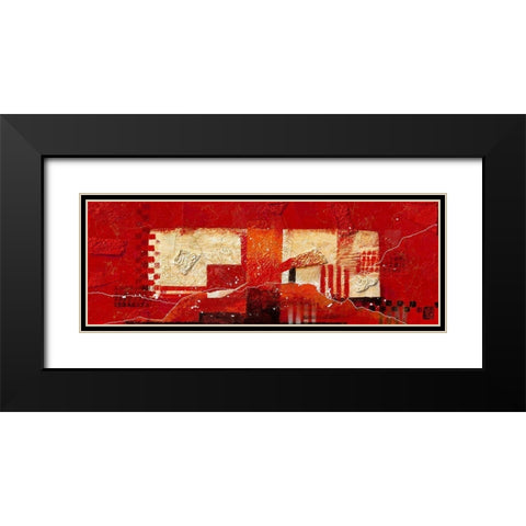 Zt.200905 (red) Black Modern Wood Framed Art Print with Double Matting by Nomden, Dinie