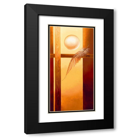 Dans la lumiere Black Modern Wood Framed Art Print with Double Matting by Triki, Bernadette