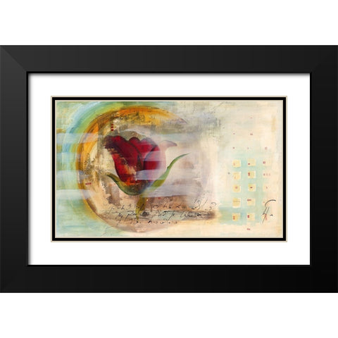 Libertad Black Modern Wood Framed Art Print with Double Matting by Leys, Gemma