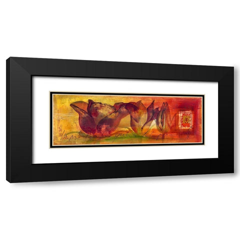 Tu risa II Black Modern Wood Framed Art Print with Double Matting by Leys, Gemma