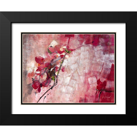 Symphony in Red Black Modern Wood Framed Art Print with Double Matting by Dreyer, Ingeborg