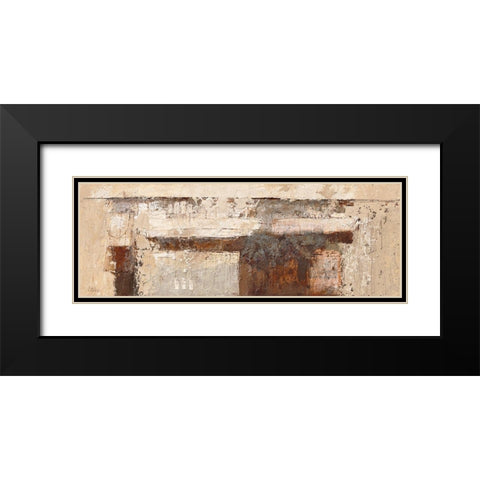 African Encounter/Afrikaanse ontmoeting Black Modern Wood Framed Art Print with Double Matting by Verplanke, Jenny