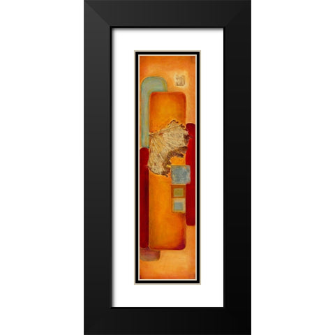 Les nenuphars d or I Black Modern Wood Framed Art Print with Double Matting by Perinciolo Duluc, Lyne