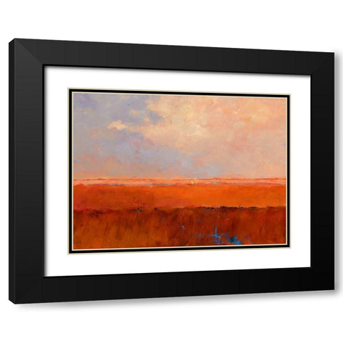 Endless Landscape Black Modern Wood Framed Art Print with Double Matting by Groenhart, Jan