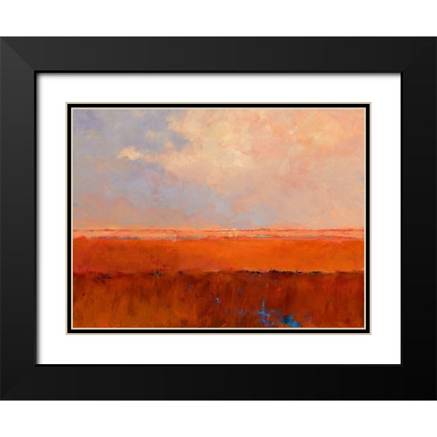 Endless Landscape Black Modern Wood Framed Art Print with Double Matting by Groenhart, Jan
