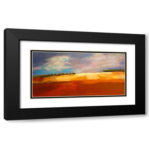 Vers Fes - falaise Black Modern Wood Framed Art Print with Double Matting by Mazur-Devaux, Ewa