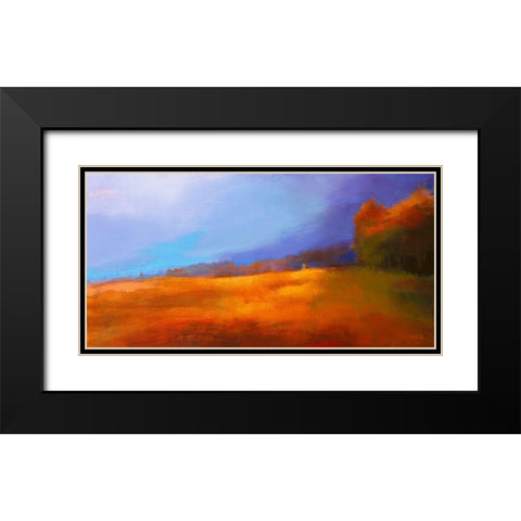 Chemain Black Modern Wood Framed Art Print with Double Matting by Mazur-Devaux, Ewa