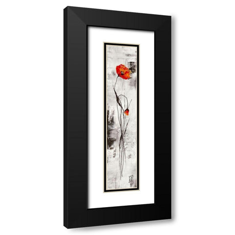 Reve fleurie I Black Modern Wood Framed Art Print with Double Matting by Zacher-Finet, Isabelle