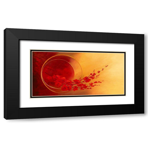 L envol Black Modern Wood Framed Art Print with Double Matting by Triki, Bernadette