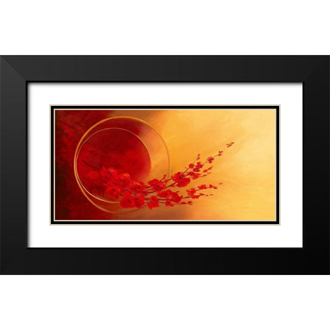 L envol Black Modern Wood Framed Art Print with Double Matting by Triki, Bernadette