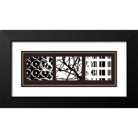 Nature II Black Modern Wood Framed Art Print with Double Matting by Talva Design