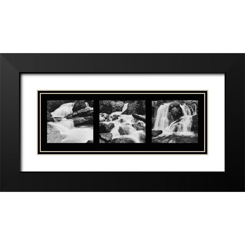 Waterfalls Black Modern Wood Framed Art Print with Double Matting by Butcher, Dave