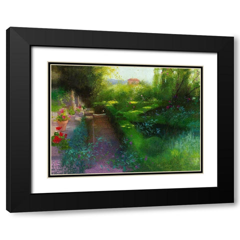 Granada XXV Black Modern Wood Framed Art Print with Double Matting by Cereceda Martinez, Angeles