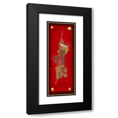 Coeur d Or I Black Modern Wood Framed Art Print with Double Matting by Perinciolo Duluc, Lyne